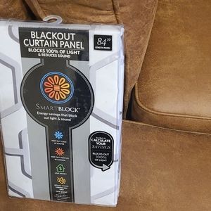 Gray blackout curtain